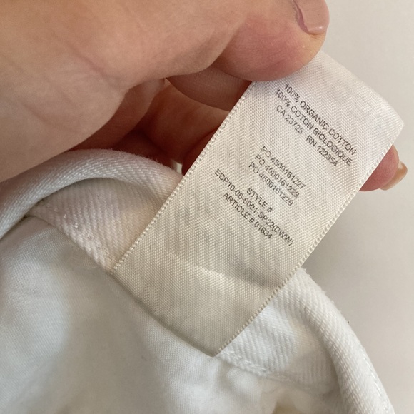 Denim Forum Jeans Womens 32 x 29 White The BF High Rise Loose 90s Straight Leg - Picture 11 of 12